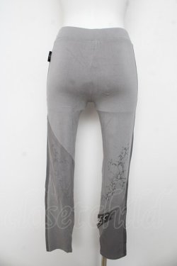 画像2: Ozz Croce / メッシュ切替レギンスパンツ  グレー Y-26-03-03-124-OO-PA-SZ-ZY