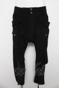 Ozz Croce / ハイウエストサルエルパンツ  黒 Y-26-03-03-125-OO-PA-SZ-ZY