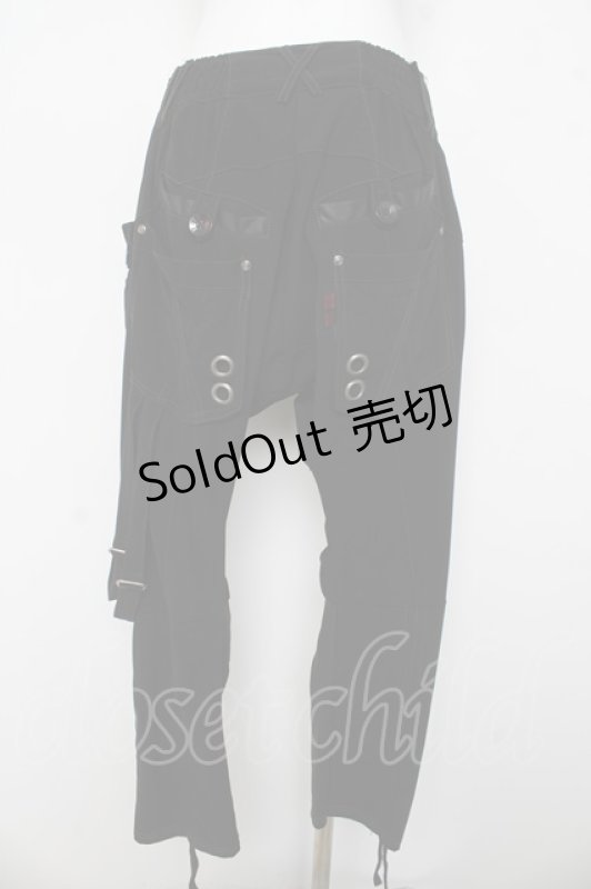 画像2: Ozz Croce / ハイウエストサルエルパンツ  黒 Y-26-03-03-125-OO-PA-SZ-ZY (2)
