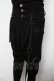 画像3: Ozz conte / 裾ギャザーサルエルパンツ  黒 Y-26-03-03-128-OO-PA-SZ-ZY (3)