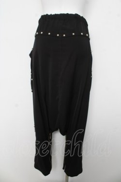 画像2: ALGONQUINS / 丸スタッズZIPサルエルパンツ F 黒 Y-26-03-03-129-AL-PA-SZ-ZY