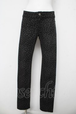 画像1: ALGONQUINS / レオパード柄パンツ 2 グレー/ブラック Y-26-03-03-130-AL-PA-SZ-ZY