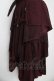 画像3: Ozz Croce / 蜘蛛の巣レースランダムフリルスカート  ワイン Y-26-03-03-137-OO-SK-SZ-ZY (3)
