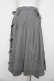 画像2: Ozz Croce / アシメラップ風レイヤードスカート  グレー Y-26-03-03-138-OO-SK-SZ-ZY (2)
