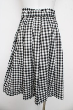 画像2: F＆A / べっ甲バックルタックスカート  黒 Y-26-03-03-140-LO-SK-SZ-ZY