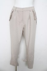 画像1: axes femme / カットワークポケットパンツ  グレージュ Y-26-03-03-142-AX-PA-SZ-ZS (1)