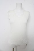 axes femme / バックレースタンクトップ  白 Y-26-03-03-011-AX-TO-SZ-ZY