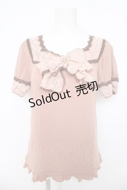 画像1: axes femme / BIGリボンプルオーバー  ピンク Y-26-03-03-016-AX-TO-SZ-ZY