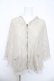 画像1: axes femme / レーシーポンチョ  生成り Y-26-03-03-018-AX-TO-SZ-ZY (1)