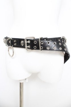 画像2: SEX POT ReVeNGe / スカルリングベルト  ブラック Y-26-03-03-003-SP-ZA-SZ-ZY