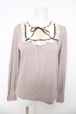 画像1: axes femme / スクエアヨークカットソー  ベージュ Y-26-03-03-019-AX-TO-SZ-ZY