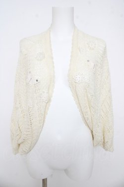 画像1: axes femme / 後ろレースニットドルマントップス  生成り Y-26-03-03-021-AX-TO-SZ-ZY