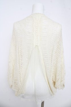 画像2: axes femme / 後ろレースニットドルマントップス  生成り Y-26-03-03-021-AX-TO-SZ-ZY