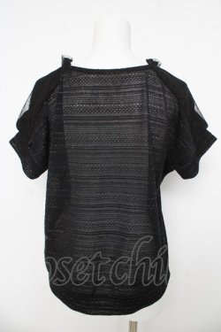 画像2: axes femme / ラメカットソー  黒 Y-26-03-03-022-AX-TO-SZ-ZY