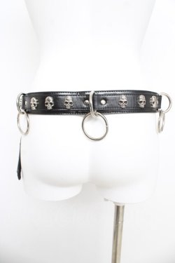 画像3: SEX POT ReVeNGe / スカルリングベルト  ブラック Y-26-03-03-003-SP-ZA-SZ-ZY