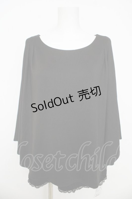 画像1: axes femme / ポンチョ風トップス  黒 Y-26-03-03-024-AX-TO-SZ-ZI (1)