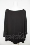 画像2: axes femme / ポンチョ風トップス  黒 Y-26-03-03-024-AX-TO-SZ-ZI (2)