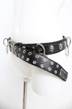 画像4: SEX POT ReVeNGe / スカルリングベルト  ブラック Y-26-03-03-003-SP-ZA-SZ-ZY