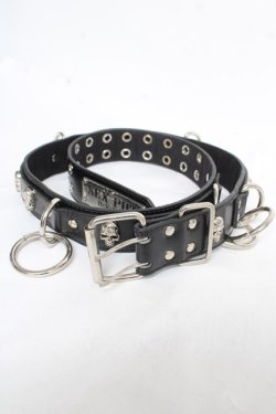 画像1: SEX POT ReVeNGe / スカルリングベルト  ブラック Y-26-03-03-003-SP-ZA-SZ-ZY