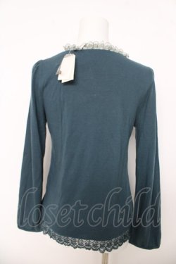 画像2: axes femme / ドット切替カットソー  グリーン Y-26-03-03-035-AX-TO-SZ-ZY