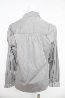 画像2: Fi.n.t / リボンデザインブラウス  グレー Y-26-03-03-038-CA-BL-SZ-ZY