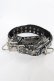 画像1: SEX POT ReVeNGe / パイソン柄スカルリングベルト  ブラック/グレー Y-26-03-03-004-SP-ZA-SZ-ZY (1)