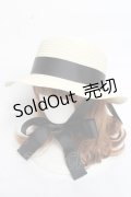 Ank Rouge / LacyRibbonストローハット   Y-26-03-06-045-CA-AC-SZ-ZY