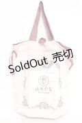 axes femme / axesショッパーエコバッグ  淡ピンク/生成り Y-26-03-06-048-AX-BG-SZ-ZY