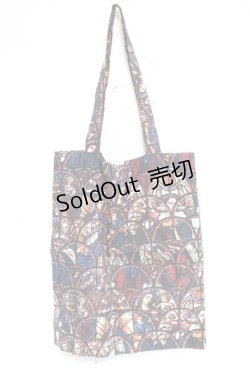 画像1: axes femme NOSTALGIE / ステンドグラス柄トート  黒 Y-26-03-06-050-AX-BG-SZ-ZY