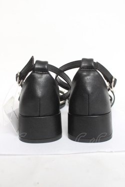 画像3: axes femme / パールストラップサンダル Ｌ 黒 Y-26-03-06-061-AX-SH-SZ-ZY