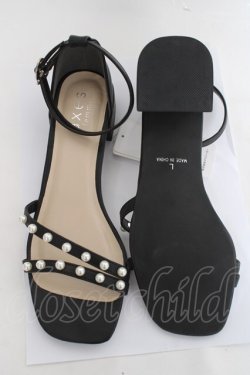 画像5: axes femme / パールストラップサンダル Ｌ 黒 Y-26-03-06-061-AX-SH-SZ-ZY