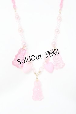 画像1: Angelic Pretty / Gummy Bunnyネックレス  ピンク Y-26-03-06-008-AP-AC-SZ-ZY