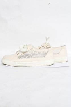 画像2: axes femme / サイドレースシューズ L 生成り Y-26-03-06-066-AX-SH-SZ-ZY