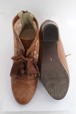 画像5: axes femme / チュールレースアップブーツ L ブラウン Y-26-03-06-068-AX-SH-SZ-ZY