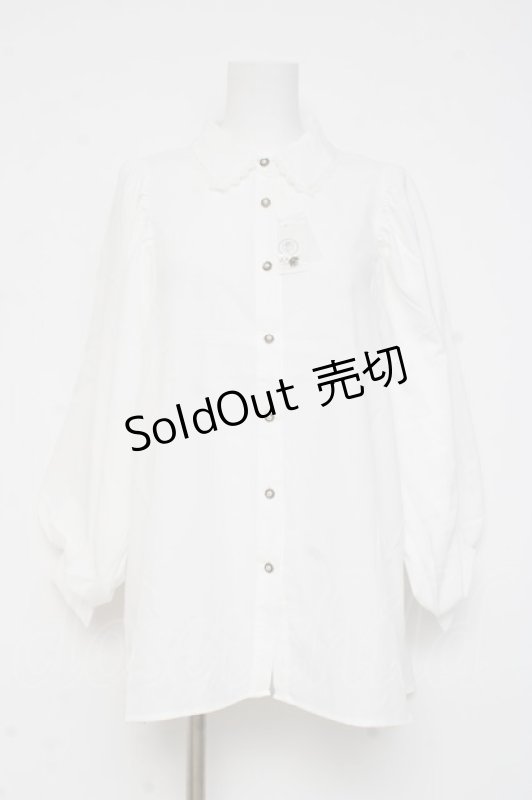 画像1: axes femme / ボリューム袖ブラウス  シロ Y-26-03-06-071-AX-BL-SZ-ZI (1)