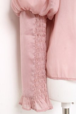 画像4: axes femme NOSTALGIE / レース襟付シフォンブラウス F ピンク Y-26-03-06-078-AX-BL-SZ-ZY