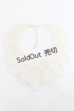 画像2: axes femme / シャンデリアパールネックレス  生成り Y-26-03-06-010-AX-AC-SZ-ZY