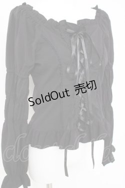 画像3: axes femme / グレースブラウス  黒 Y-26-03-06-083-AX-BL-SZ-ZY