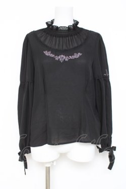 画像1: axes femme POETIQUE / ディズニーヴィランズ/ブラウス  黒 Y-26-03-06-084-AX-BL-SZ-ZY