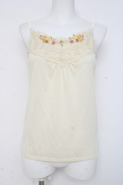 画像1: axes femme / ガーデンキャミ  生成り Y-26-03-06-087-AX-TO-SZ-ZY