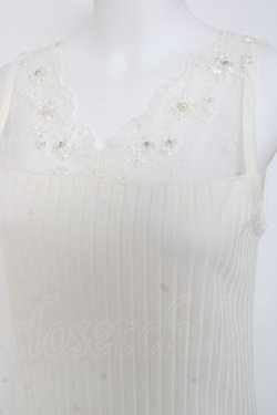 画像3: axes femme / 繊細レースタンク  シロ Y-26-03-06-088-AX-TO-SZ-ZY