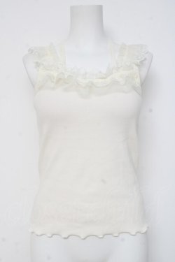 画像1: axes femme / パット付きキャミ  生成り Y-26-03-06-089-AX-TO-SZ-ZY