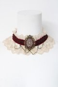 axes femme / バラカメオチョーカー  ワイン Y-26-03-06-012-AX-AC-SZ-ZY