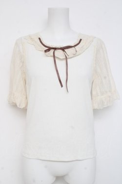 画像1: axes femme / 20thレース使いトップス  生成り Y-26-03-06-097-AX-TO-SZ-ZY