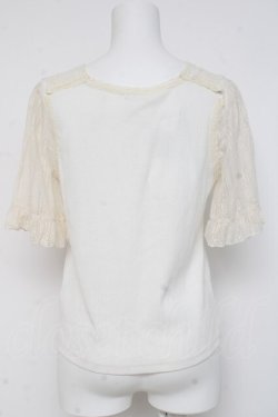 画像2: axes femme / 20thレース使いトップス  生成り Y-26-03-06-097-AX-TO-SZ-ZY