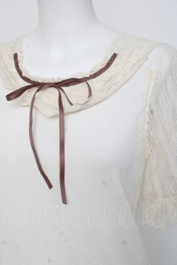 画像3: axes femme / 20thレース使いトップス  生成り Y-26-03-06-097-AX-TO-SZ-ZY