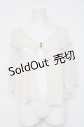 axes femme / 20th/レース使いケープ  生成り Y-26-03-06-099-AX-TO-SZ-ZY