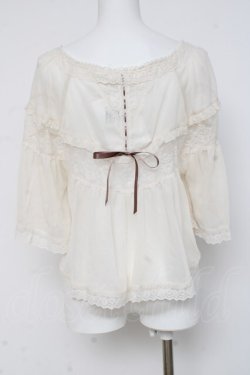 画像2: axes femme / 20th/レース使いケープ  生成り Y-26-03-06-099-AX-TO-SZ-ZY