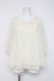 画像1: axes femme / フラワーレース半袖シフォントップス  生成り Y-26-03-06-101-AX-TO-SZ-ZY (1)