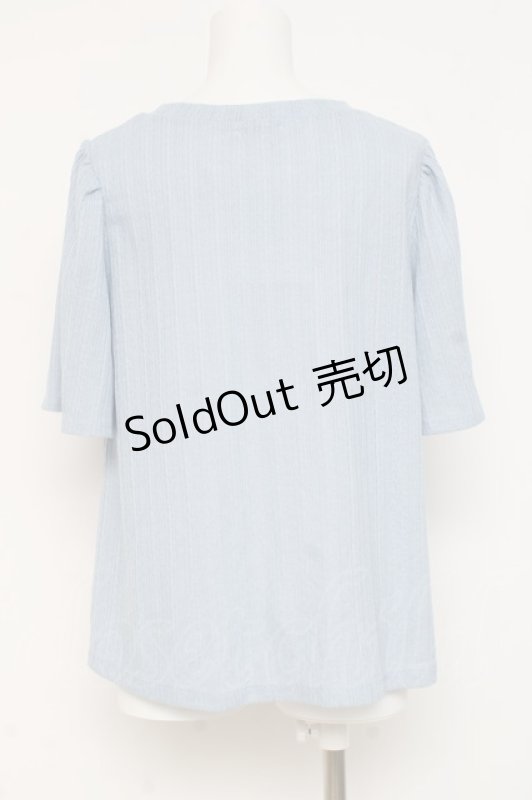 画像2: axes femme / レースアッププルオーバー M サックス Y-26-03-06-104-AX-TO-SZ-ZS (2)